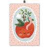 Colorful Cat Rabbit Lemon Apple Flower Leaf Wall Art Canvas Painting Abstract Cartoon Posters Prints Pictures Kids Room Decor
