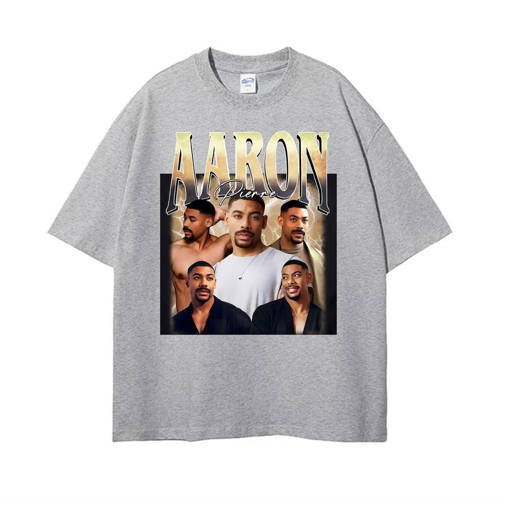 Aaron Pierre Vintage 90s Hot Sale Merch T Shirts Unisex Women Fashion Vintage Cotton T Shirt Comfort Oversized High Quality TShirt