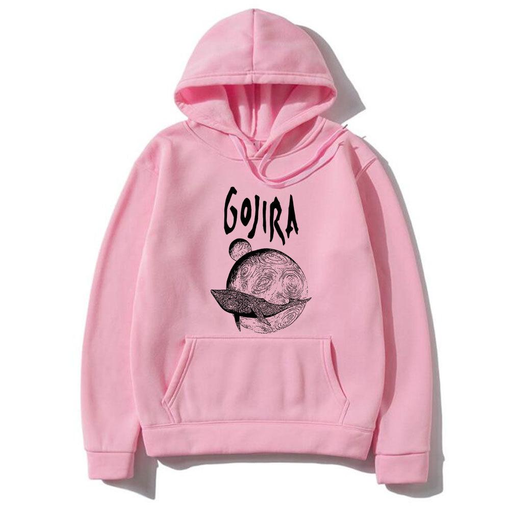 Französische Metal-Band Gojira From Mars To Sirius Albumcover Print Kapuzenpullover Herrenmode Herbst Fleece-Kapuzenpullover Normale Passform Lange Ärmel