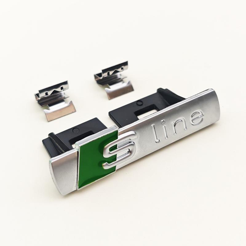 3D Metal Logo  Emblem Car Fender Side Sticker Front Grill Badge For  A3 A4 A5 A6 A7 S3 S4 S5 S6 TT  Accessories
