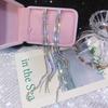 925 Silver Rhinestone Tassel Line Earrings - Trendy Dangle Earrings for Women