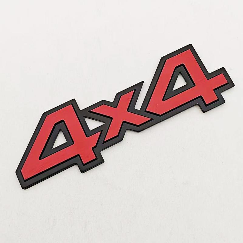 

3D Aluminum Car Styling On Chrome Logo 4WD 4X4 Fender Side Rear Trunk Car Decal Emblem Trim Badge Sticker For Truck Auto Styling