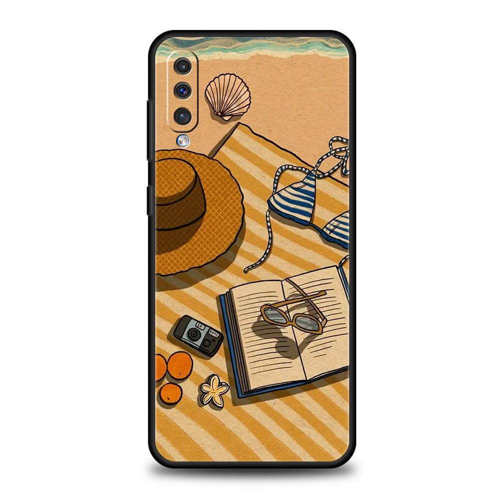 Summer Beach Phone Case for Samsung Galaxy A56 A36 A26 A16 A34 A24 A42 A22 A20 A12 A40 A30 A10 5G Soft TPU Cover Shell Funda Bag