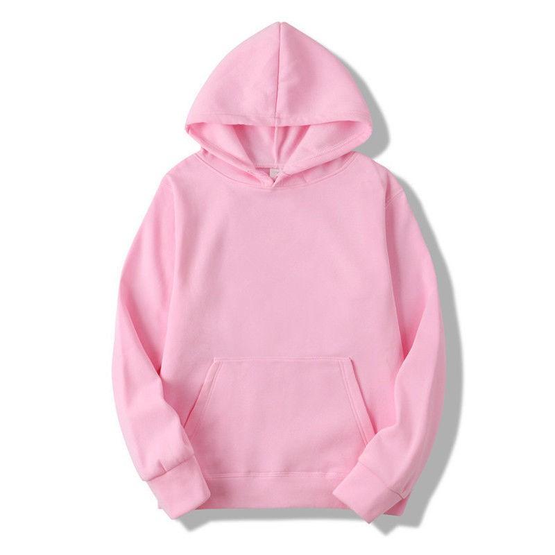 Sweat à capuche unisexe surdimensionné décontracté pull couleur unie haut léger