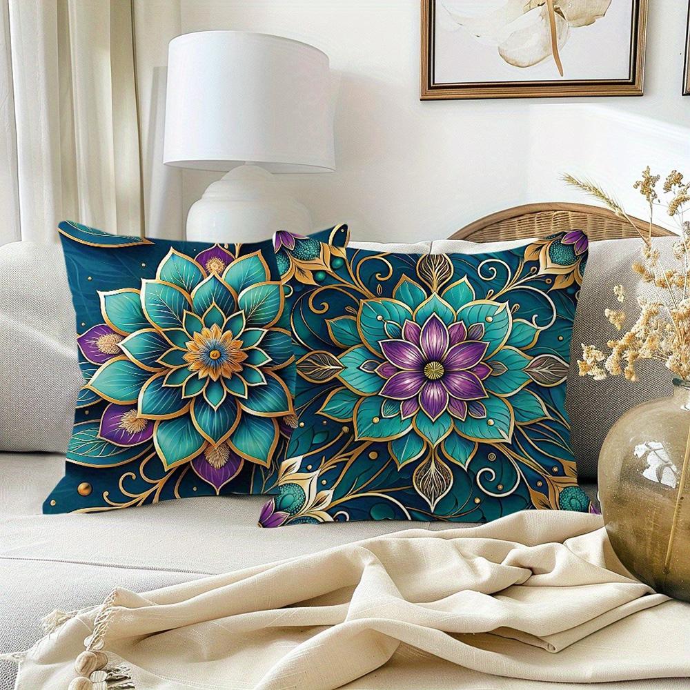 Exquisite Floral-Printed Pillowcases: Enhance Your Space with Enchanting Designs Sofa cushion cover home room decoration