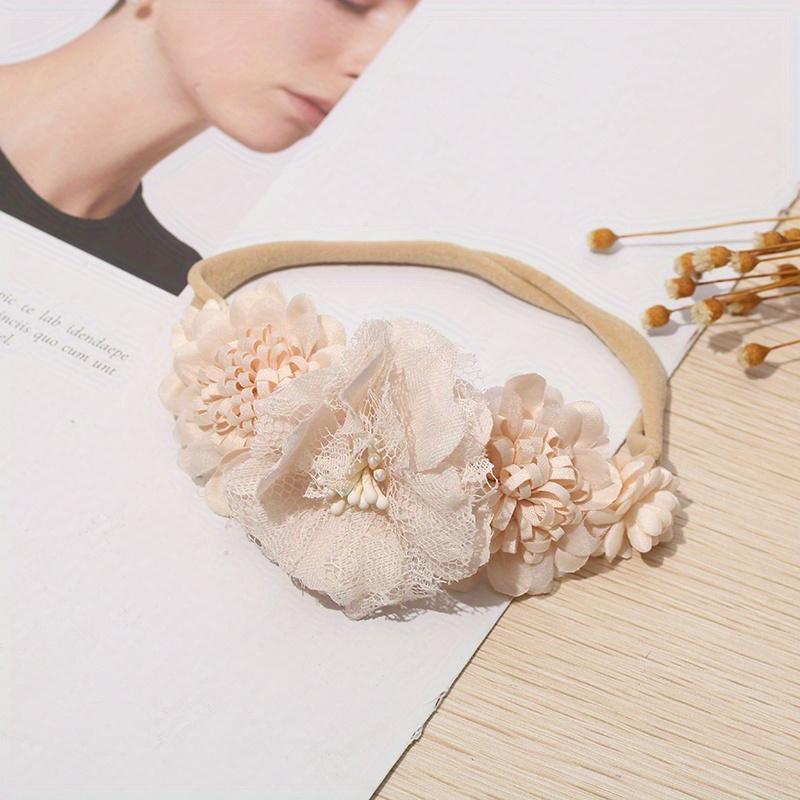 1PC Small Fresh and Versatile Children s Creative Simulation Flower Elastic Headband Wholesale Hair Accessories Cute Flower