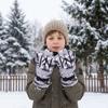 Warm Children Ski Gloves Waterproof Kids Winter Mittens Cute Snow Gloves  Snow Snowboard