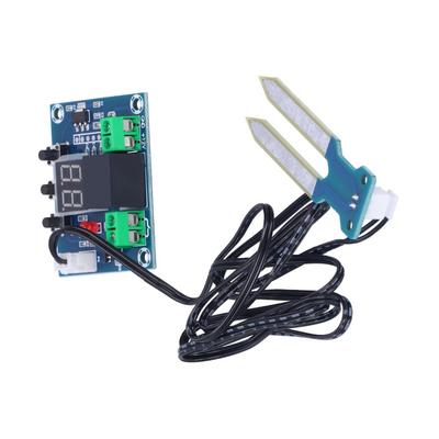 XH‑M214 Módulo Controlador de Umidade Display Digital Faixa 20-99% Sensor de Solo DC12V Sonda Controle Eletrônico de Irrigação Automática