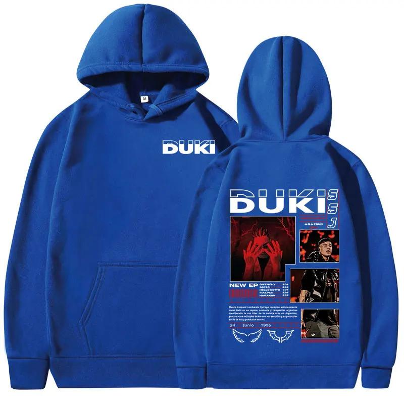 Duki Hip-hop Singer Rock Rap Classic Men Plus-size Sports Hoodie Street Harajuku Fashion Autumn Winter Long-sleeve Sweatshirt