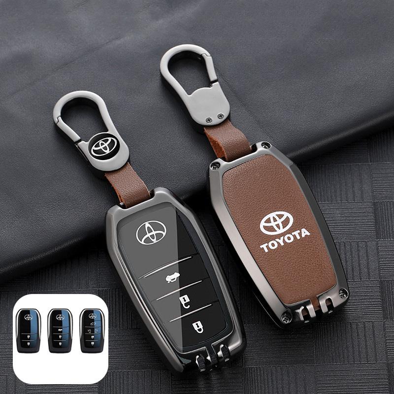 Car Key Case For Toyota 86 Camry Corolla Crown Highlander Rav4 Alphard Vellfire Venza Yaris Prado Hilux Fortuner Land Cruiser
