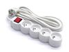 Extension Cord with 4 Sockets White 3m PP32
