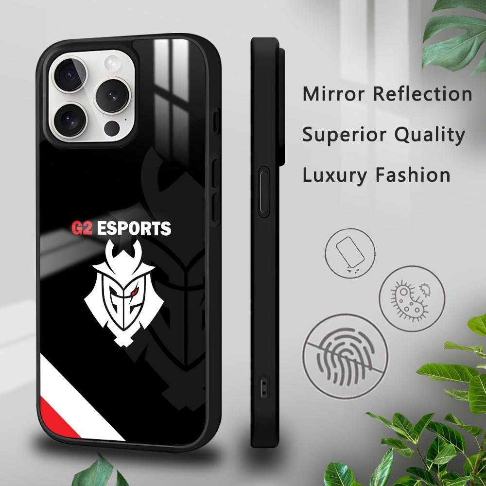 C-CSGO Team G2 F-Faze Spirit Vitality Phone Case For iPhone 16 15 14 13 12 11 Pro Xs Max Mini Plus Celulares Hard Funda