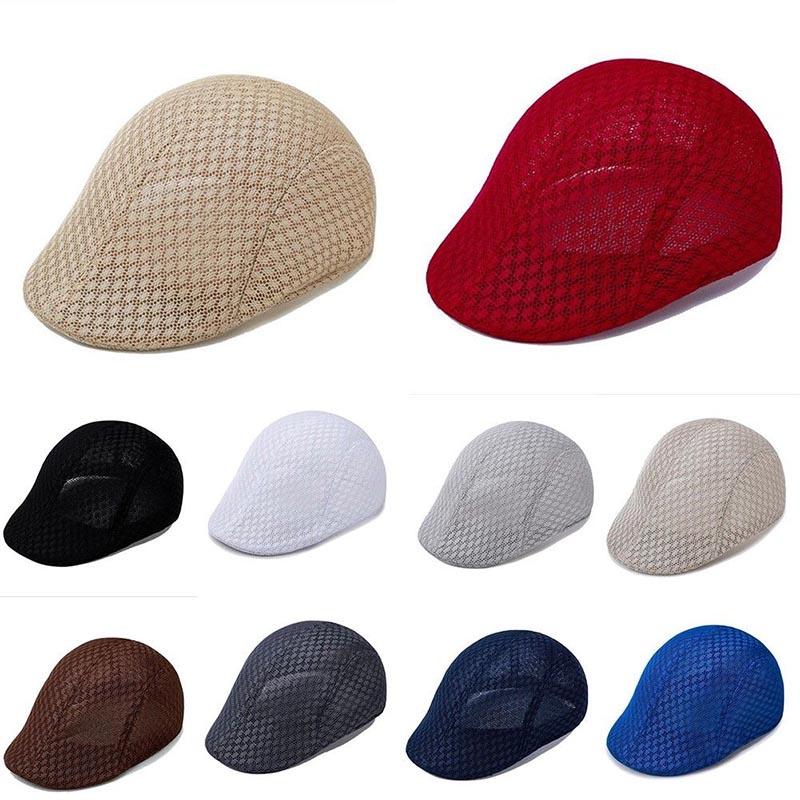 Elegant And Timeless Summer Mens Breathable Mesh Beret For Effortless Style