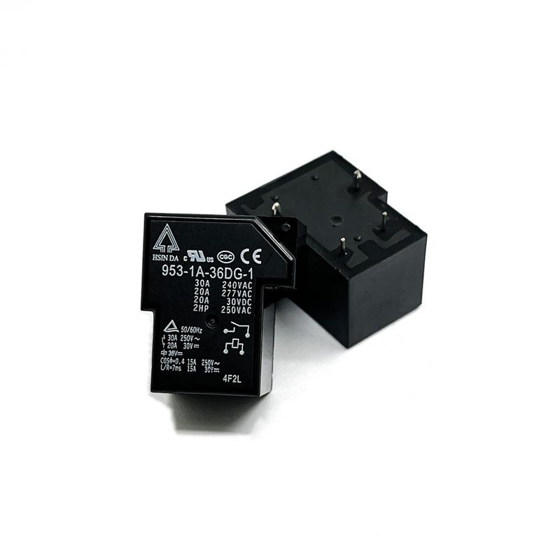 953-1A-36DG-1 High Power Relay, 1 Group Normally Open, 4 Pins, 20A