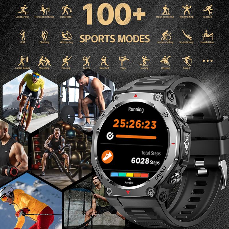 NEW For T-Rex3 Smart Watch Men 10ATM IPX8 Waterproof Smart Watches Compass Altimeter Barometric 1.43'' AMOLED Bracelet