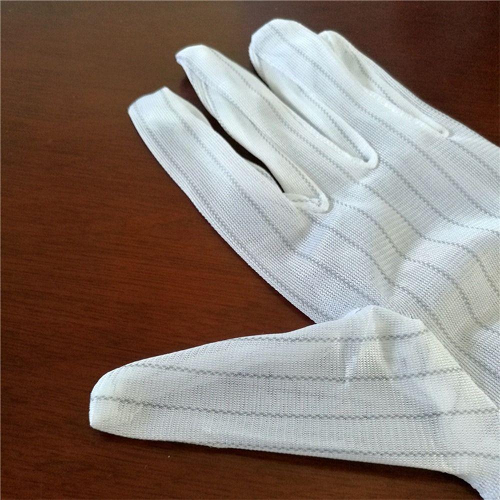 Sulfur Free Working Gloves Nylon Safety Work Gloves Durable Anti-static Gloves  Electronics Factory