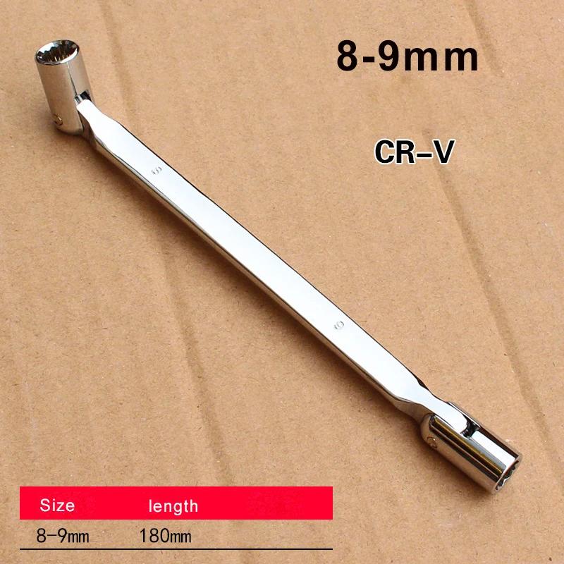 8-23MM Metric Double End Pipe Socket Wrench Car Repair Tool12 Point PT Swivel Head CRV Steel Tool Set Wrenchs Car Tool Set