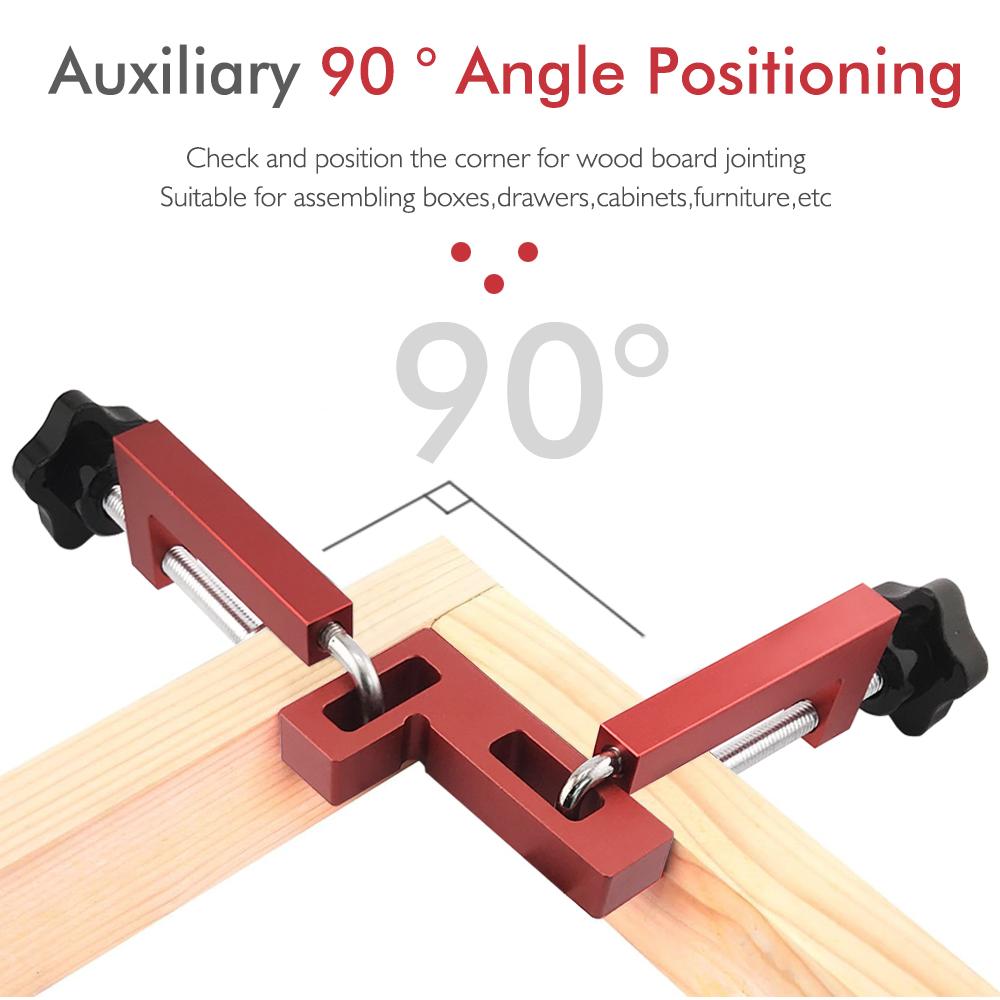 Aluminum Alloy Picture Frame Clamp with Woodworking 90 Degree Right-Angle Clamp Suitable for Cabinets, Frames, and Drawers