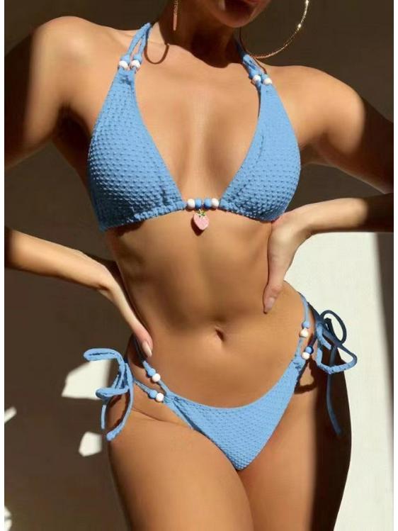 Sexy Tie-Up Bikini Swimsuit for Women - Perfect for Beach Vacations