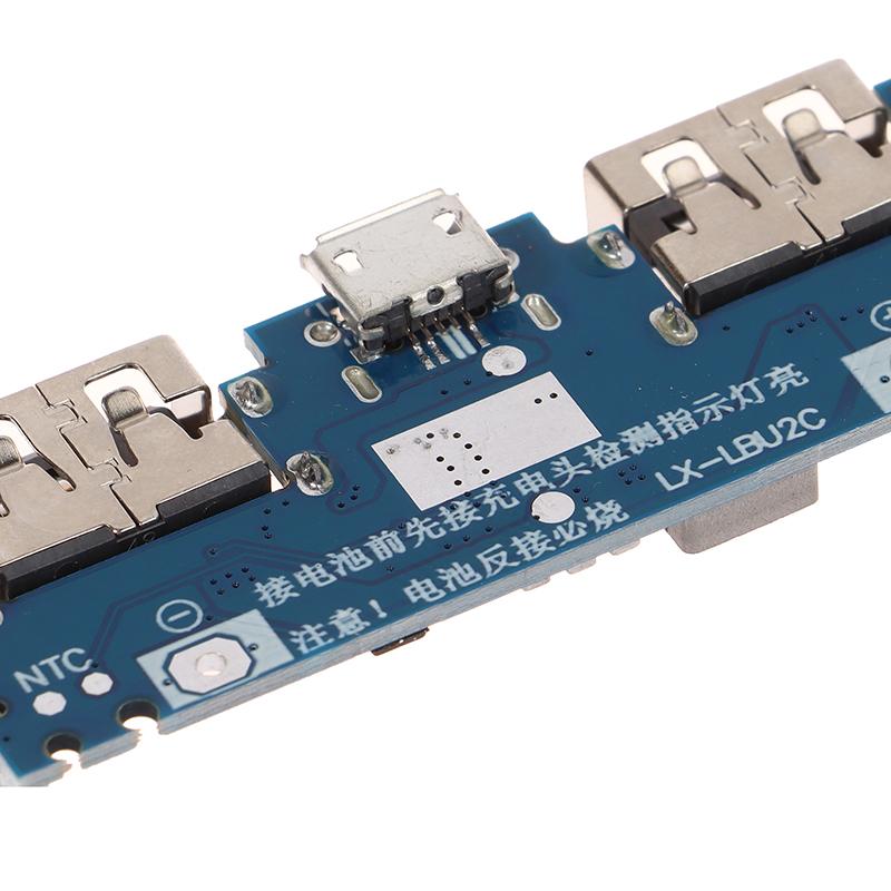 1PC Dual USB 5V Mobile Power Motherboard EDP2339 Main Control Phone Power Bank Circuit Board With LED Light DIY Accessories
