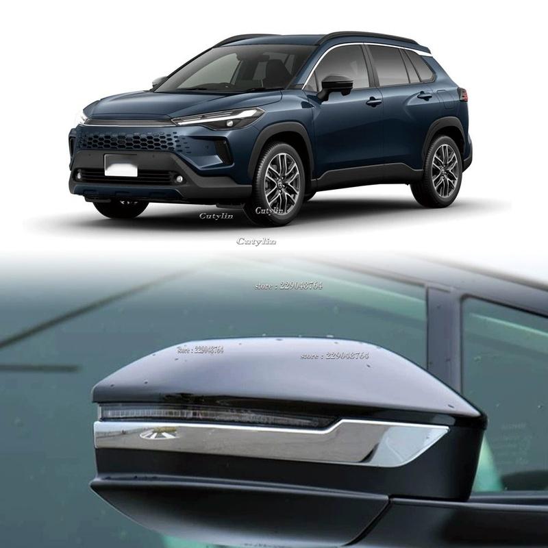 For Toyota Corolla Cross 2025 2026 ABS Car Door Rearview Mirror Strip Decoration Protection Cover Trim Accessories Exterior