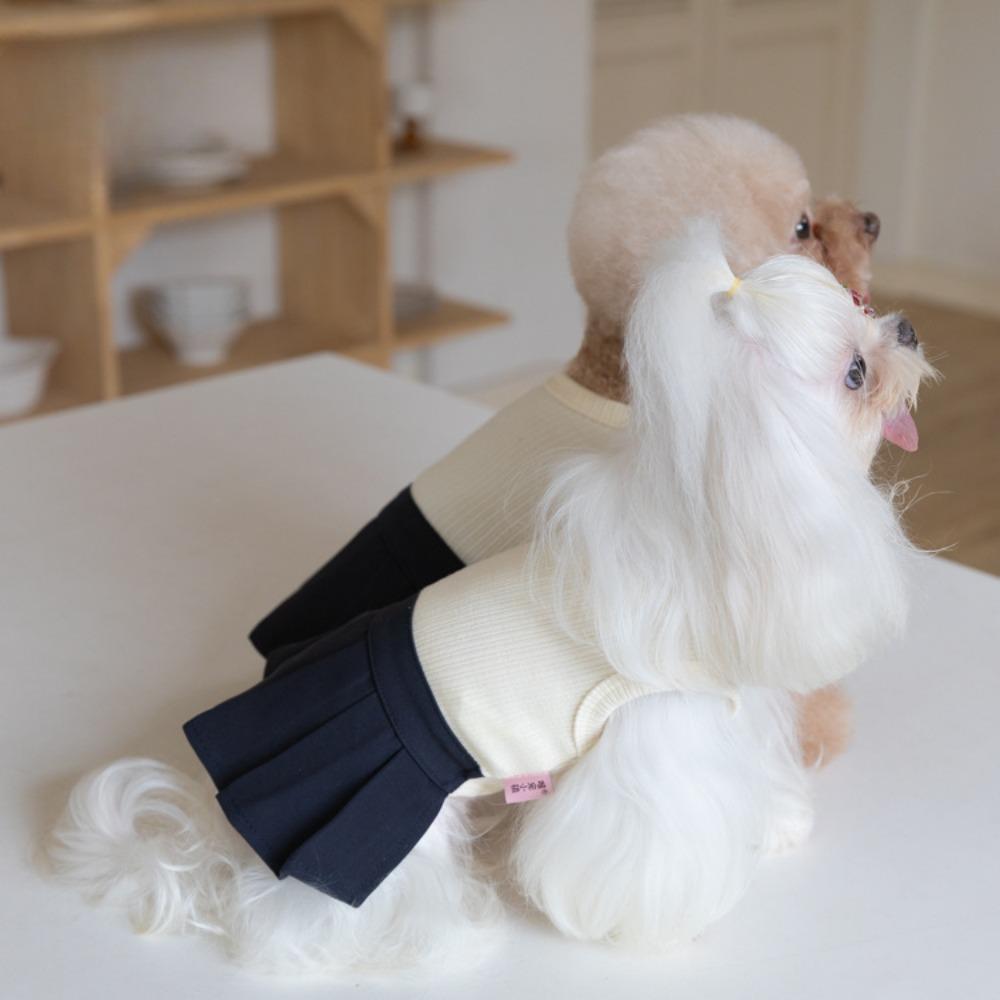 Schuluniform für Haustiere, Faltenrock, süßer Westenrock, Katzenkleidung, Teddykleidung, Hundekleidung für kleine Hunde, Hundekleider, Welpenkleidung