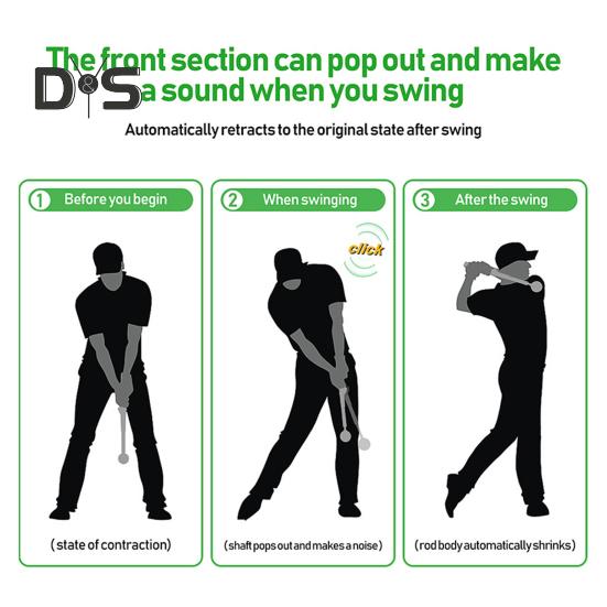 Golf Swing Trainer Warm Up Rod Golf Training Equipment Posture Correcting Swing Training Aid for Beginners And Players