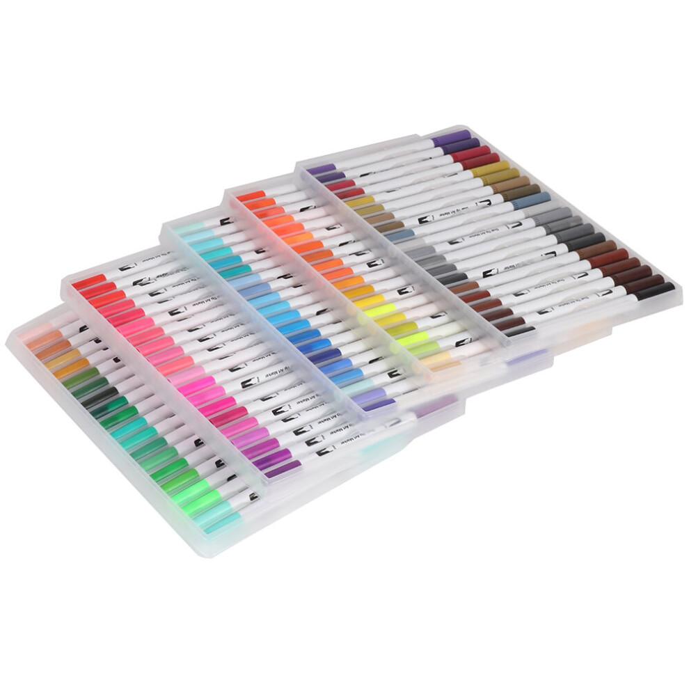 100 Farben Doppelspitzen Pinselstifte Malerei Kunstmarker Zeichnen
