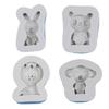 Flexible Animal Detail Silicone Soap Mold For Fondant Chocolate Cake Decoration Lightweight Reusable Craft Mould