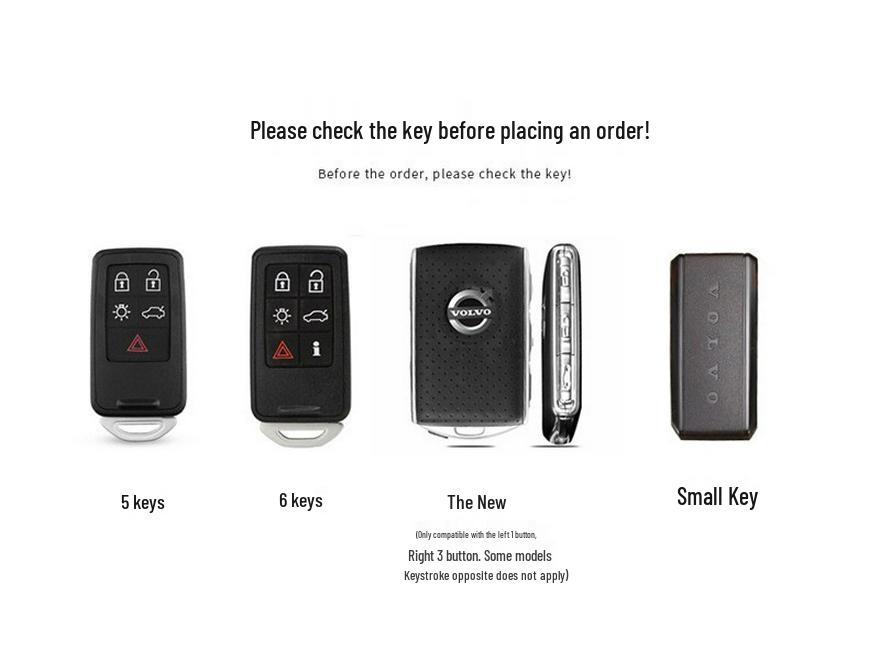 Handmade Car Key Case for Volvo XC60, XC90, S90