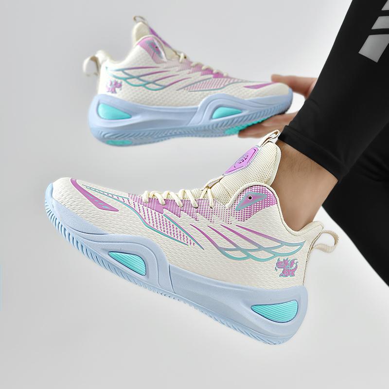 2025 large size basketball shoes men's shoes non-slip breathable sports shoes adolescent middle school students practical training shoes