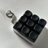 New Fidget Keychain DIY Keyboard Fidget Keychain Keys Button Relief Stress Finger Keyboard Cap 4/9Keys Pass The Time Clicker Toy