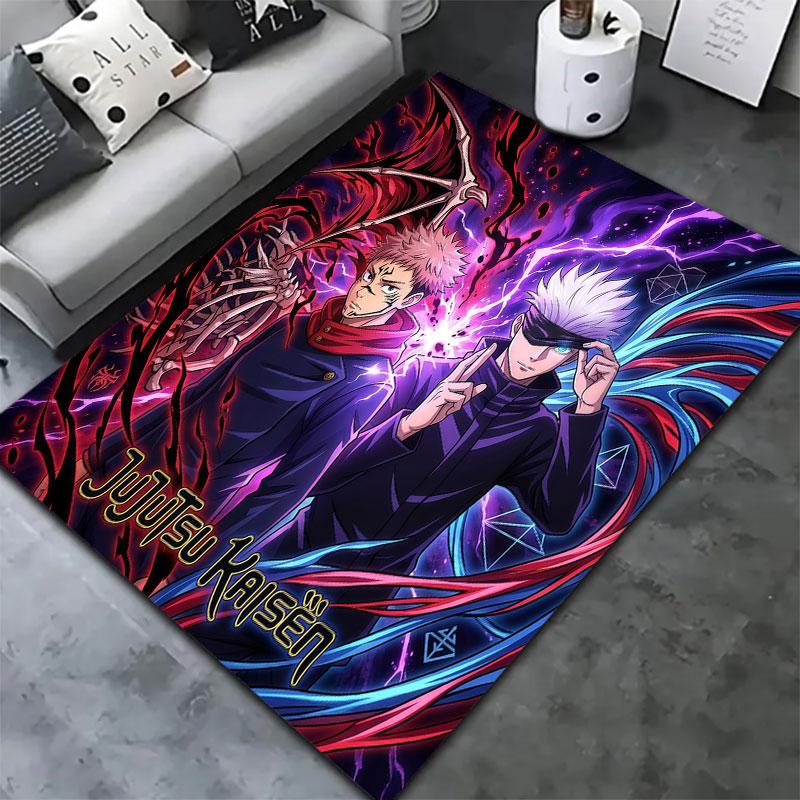 Jujutsu Kaisen Carpet Rug For Living Room Bedroom Home Sofa Decoration Kids Play Nonslip Floor Mat