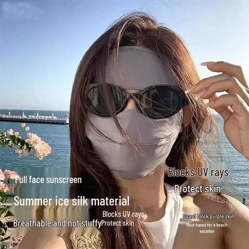 Women s Ice Silk UV Protection Face Mask
