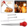 Stainless Steel Turkey Seasoning Tool Manual Pump for Red