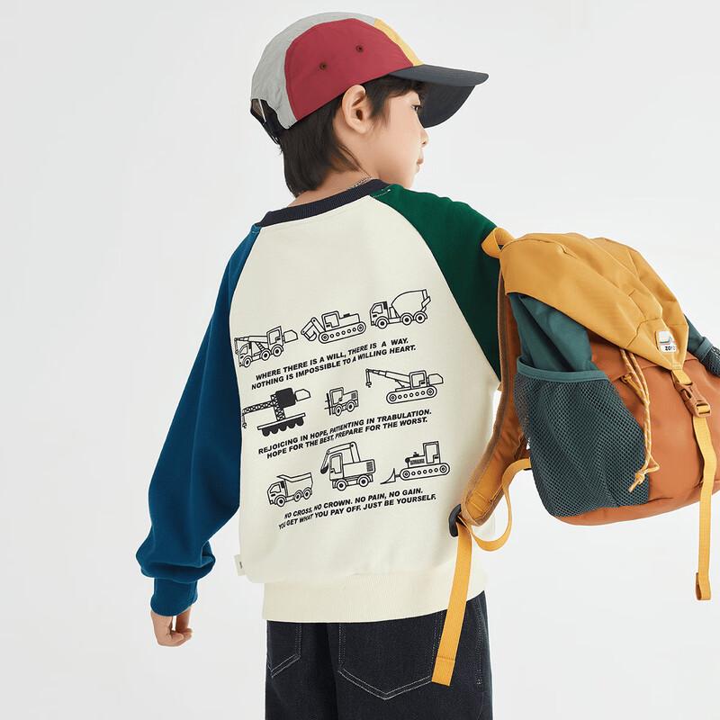 Boys  Casual Letter Print Sweatshirt 110