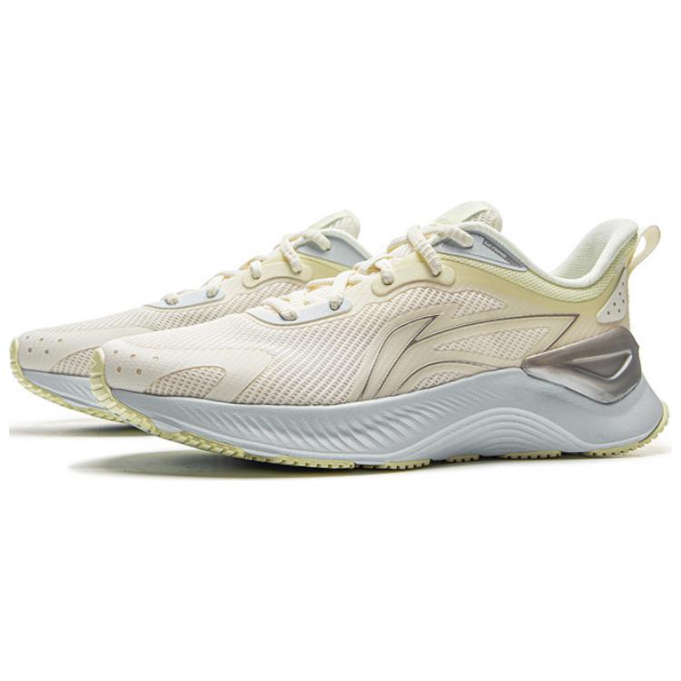 Li-Ning Comfortable Versatile Shock Absorbing Resilient Wear Resistant Low Top Casual Running Shoes Women sneaker Off-White ARHV022-5