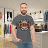 American V8 Garage Distressed Muscle Car Graphic T-Shirt