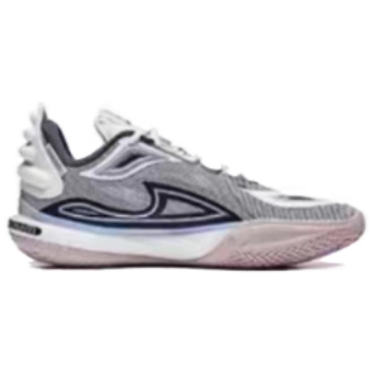Li Ning All City 11 V2 Youth Version Comfortable Versatile Shock Absorbing Durable Low Top Basketball Shoes Unisex sneaker White Purple ABPT051-3