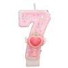 New Pink Magic Wand Number Candle Birthday Cake Party Decoration Handmade Number Candle 0-9