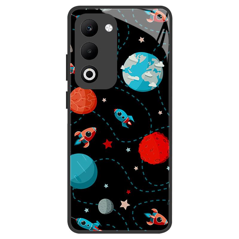 For OPPO A5 A5M Case Luxury Tempered Glass Phone Case For Oppo A5i Pro Shockproof Hard PC Back Cover Camera Protection Fundas