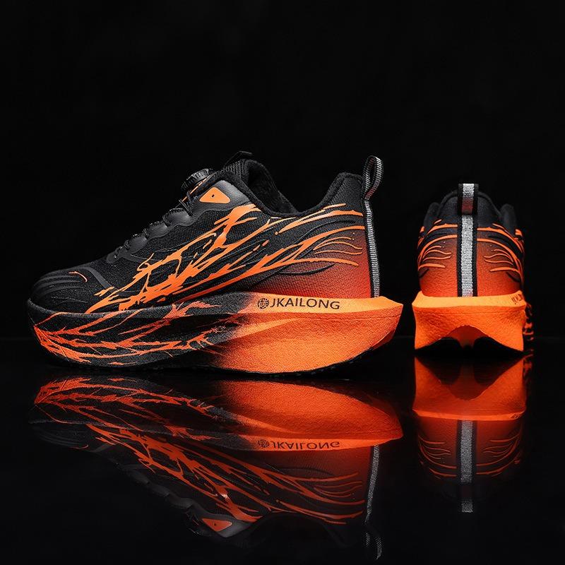 Winter Shock-absorbing Running Shoes Fluorescent Soft Soled Sports Leisure Shoes Sneakers