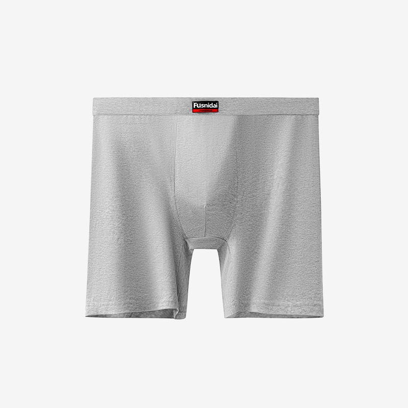 Cotton High Waisted Men's Plus Size Flat Corner Underwear Extended Length and Increased Breathability