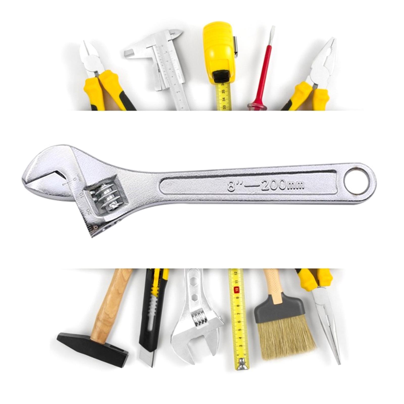 

8-дюймовые разводные ключи, подвижные гаечные ключи, сверхмощный разводной ключ для промышленной сантехники, инструмент для ремонта автомобиля