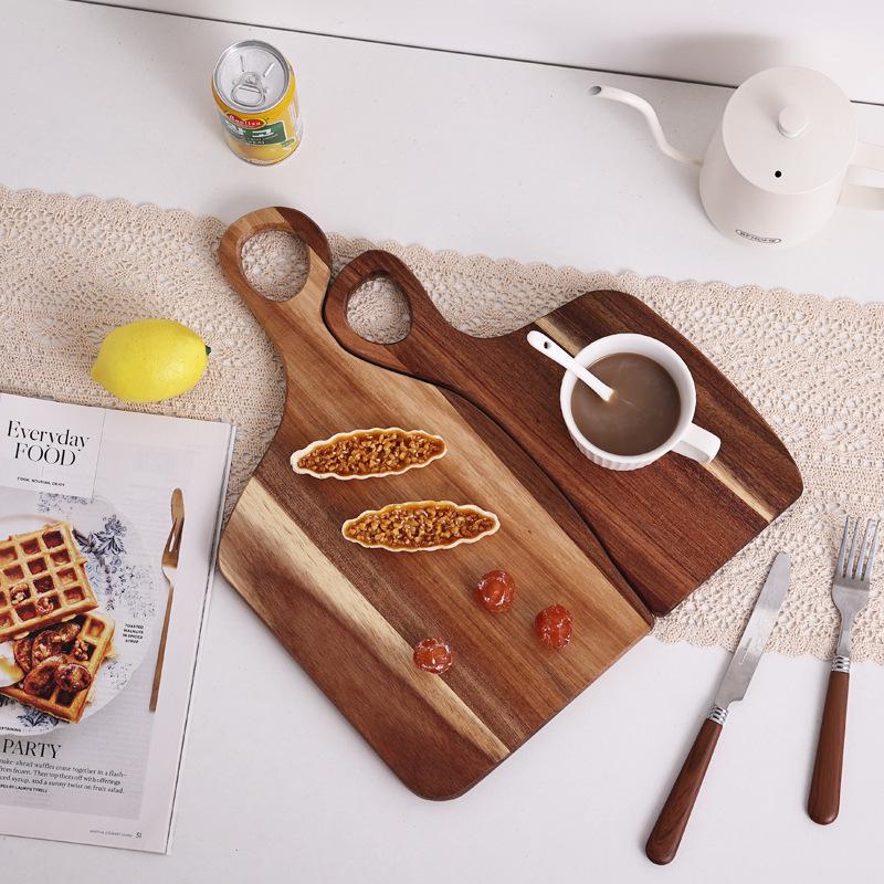 Acacia Wood Anniversary Tray & Cutting Board