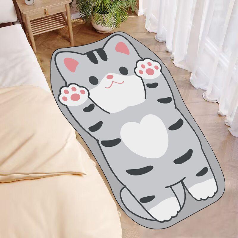 Nordic Fluffy Soft Bedroom Carpet Kids Room Bedside Rug Non-Slip Floor Mat Living Room Decoration Long Area Rug