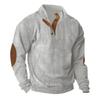Herren Outdoor Kord Casual Stehkragen Langarm Sweatshirt Sportjacken
