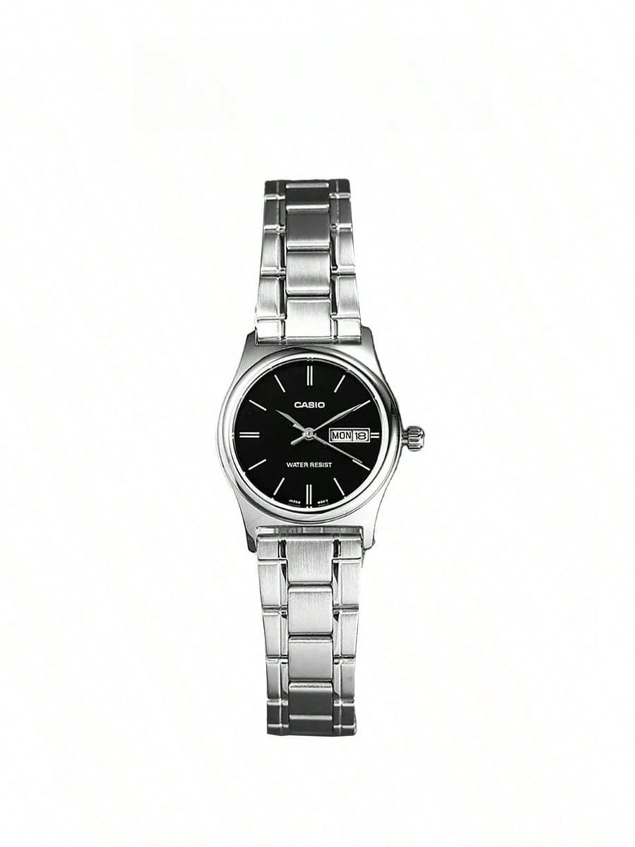

Casio men s quartz watch, featuring round dial stainless steel strap, in business style daily wear. Models: -1B / excellent Christmas. LTP-V006D чёрный