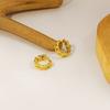 Small Fresh Chain Ear Buckle, Small Short Hollow Chain Stud Earrings, Fashionable And Simple Style Earrings.
