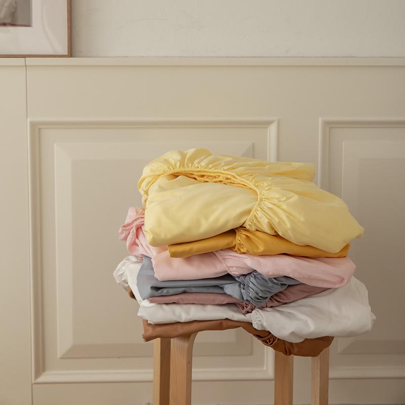 80s-Inspired Brushed Cotton Fitted Sheet & Solid Duvet Cover - Single, Autumn/Winter